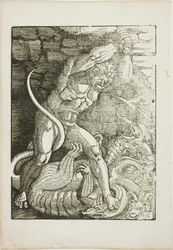 Herkules tötet die lernäische Hydra, aus Szenen aus dem Leben des Herkules