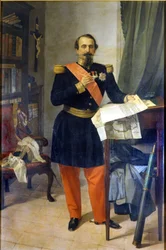 Napoleon III. Gemälde von Gaetano Belvederi. 19. Jahrhundert. Bologna