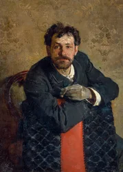 Porträt des Architekten Antonio Curri, von Gaetano Esposito (1858-1911)