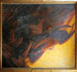 Sturz der Engel, Triptychon Mittelteil