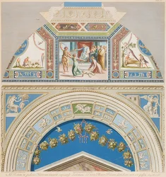 Lünette und Gewölbefeld mit Urteil Salomons