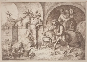 Chiron lehrt Achilles Magie