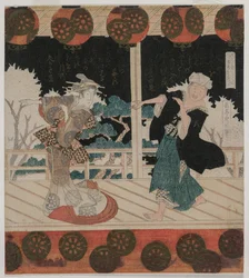 Der Tanz in Furuichi für die Hisagataya-Gruppe