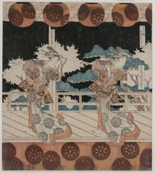 Der Tanz in Furuichi für die Hisagataya-Gruppe