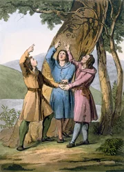 Schweiz: Die drei Anführer der Helvetischen Konföderation, aus 