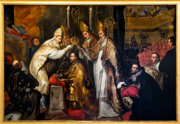 Krönung Kaiser Karls V. in Bologna