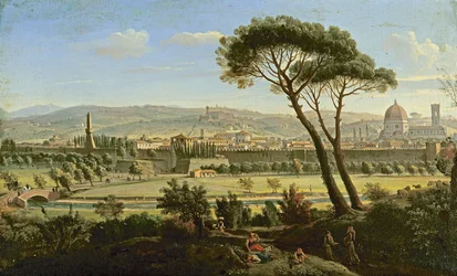 Ein Blick auf Florenz von der Bologna-Straße