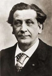 François Coppée (1842-1908), französischer Dichter und Dramatiker, fotografiert von Nadar.