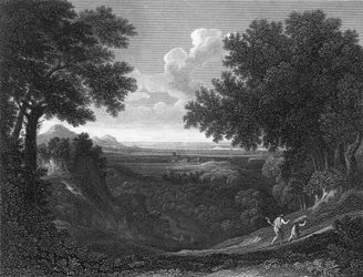 Landschaft mit Abraham und Isaak