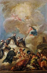 Dominikanische Heilige in Herrlichkeit