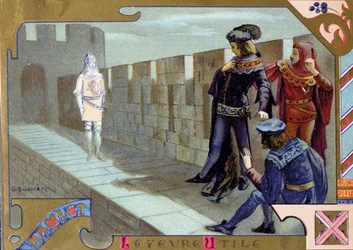 Der Geist des Königs erscheint Hamlet, Szene aus Akt I von 