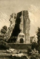 Ruinen eines Klosters in Canterbury