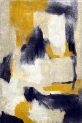 Modernes Gold und Indigo