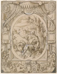 Der heilige Johannes auf Patmos