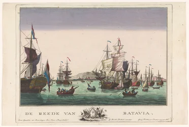 Ansicht des Hafens von Batavia