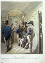 Das Büro des Théâtre Français, aus Tableau de Paris