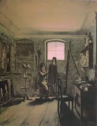 Der Maler Gerhard von Kügelgen in seinem Atelier