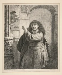 Samson bedroht seinen Schwiegervater