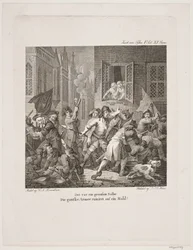 Illustration zu Holbergs Komödien