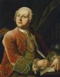 Porträt von Michail Lomonossow