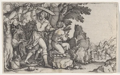 Abrahams Opfer, aus der Geschichte von Abraham