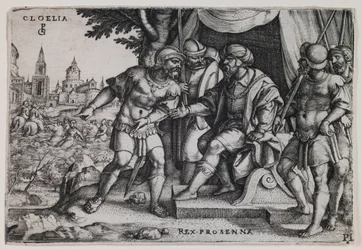 Cloelia und der etruskische König Porsenna, ca. 1536-37