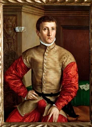 Porträt eines jungen Mannes im Alter von 18 Jahren, um 1544
