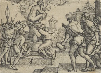Die bestrafte Kurtisane, aus der Geschichte des Magiers Virgil