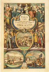 Frontispiz von Band VI aus Civitates Orbis Terrarum