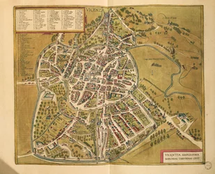 Vicenza aus Civitates Orbis Terrarum von Georg Braun