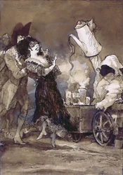 Cafe con leche caliente (nach Goya)