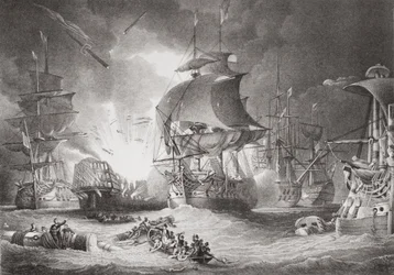 Die Schlacht am Nil, 1. August 1798, aus 