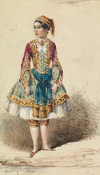 Mädchen in nahöstlicher Tracht