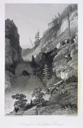 Portage im Hoarfrost River, 19. August 1833, aus 