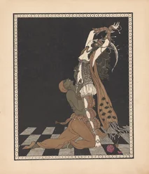 Ida Rubinstein und Vaslav Nijinsky im Ballett Scheherazade