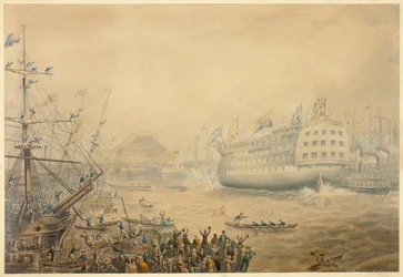 Der Stapellauf der Trafalgar