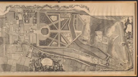 Eine topografische Erhebung der Gemeinde Kensington mit Plänen und Ansichten des Königspalastes und der Gärten, Hyde Park und Knightsbridge