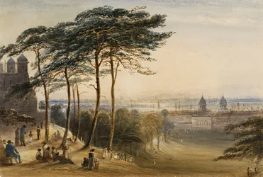 Greenwich vom Observatoriumshügel, ca. 1850