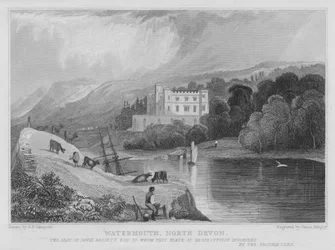 Watermouth, Nord-Devon (Gravur)