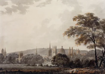 Ansicht der Türme und Spitzen von Oxford, Oxfordshire