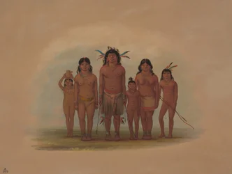 Eine Connibo-Indianerfamilie, 1854-1869