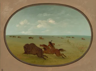 Büffeljagd, Sioux-Indianer, Oberer Missouri