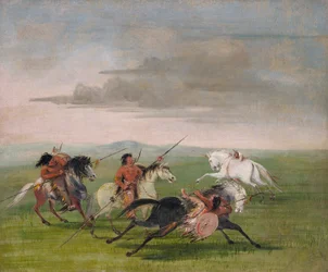 Komantschen-Reitkunststücke