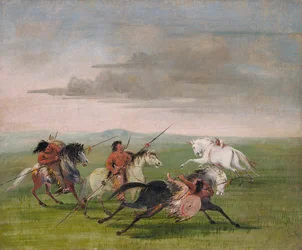 Comanche-Reitkunststücke, 1834-1835