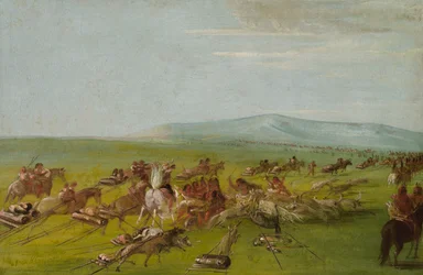 Comanche zieht Lager um, Hundekampf unterwegs