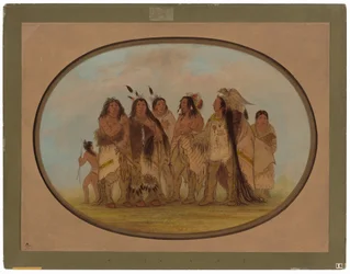 Hervorragende Crow-Indianer