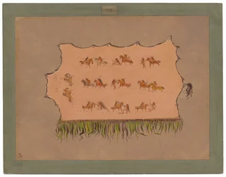 Faksimile des Robes von Chief Four Men - Mandan