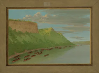 Pater Hennepin und Gefährten passieren Lover