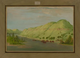 Pater Hennepin verlässt den Mississippi, um sich La Salle anzuschließen, 8. Mai 1680, 1847-48