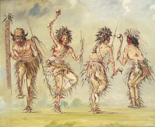 Vier Tänzer, 1843-1844